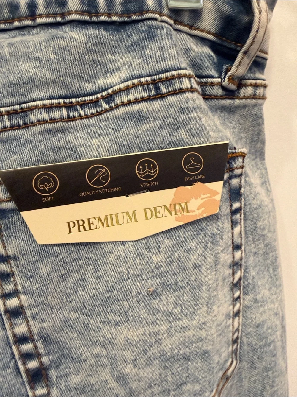Embroidered Floral Light Wash Women’s Jeans